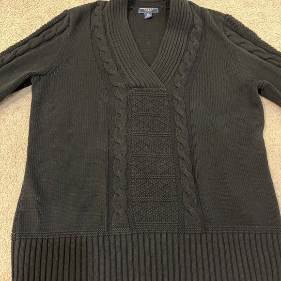 Chaps V-Neck Cable Knit Sweater - Picture 2 of 6